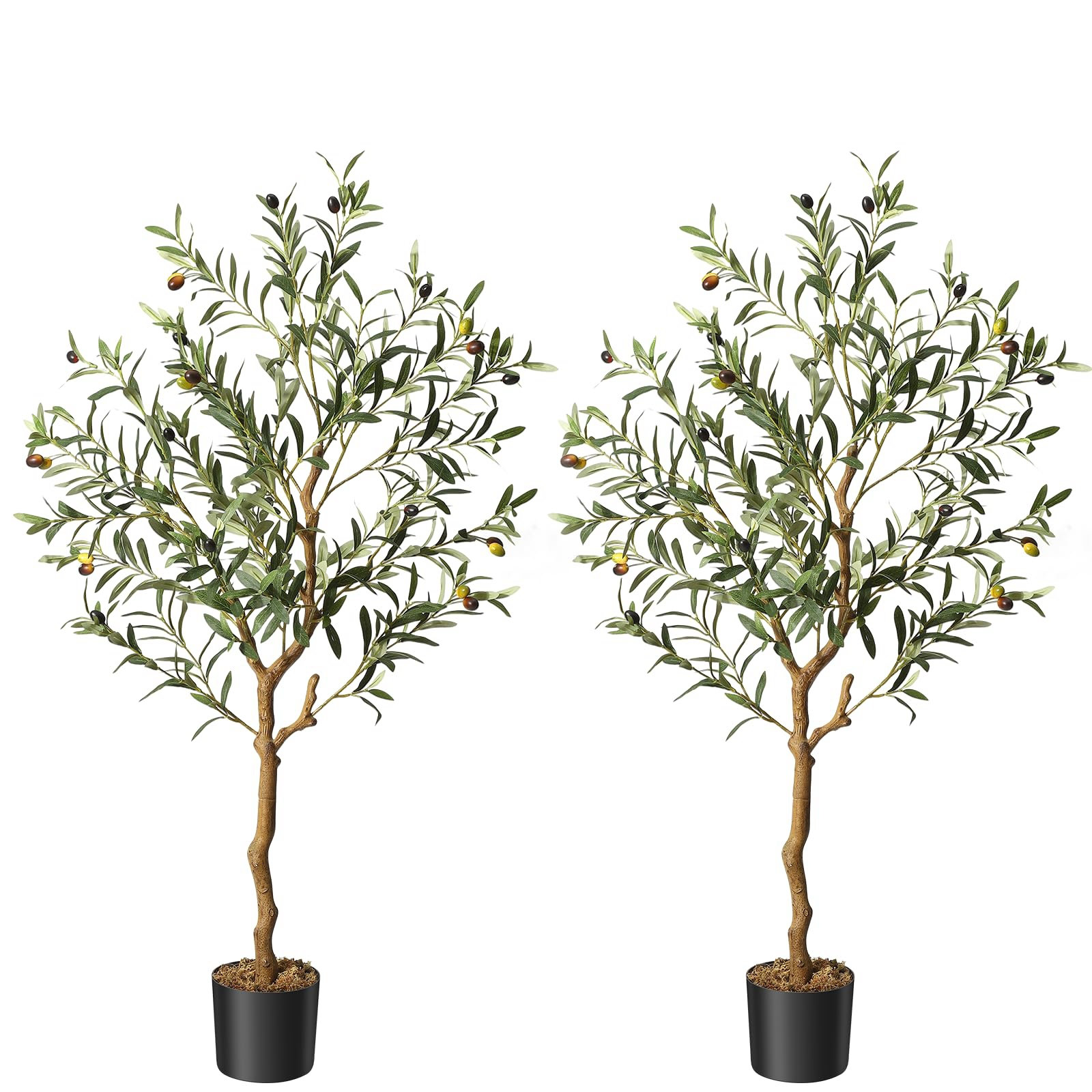 Primrue Artificial Olive Tree Tall Faux Silk Olive Trees | Wayfair
