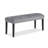 1Pc Gray Black Bench Dining Room Velvet Fabric Upholstery Kitchen Dining Wooden Furniture