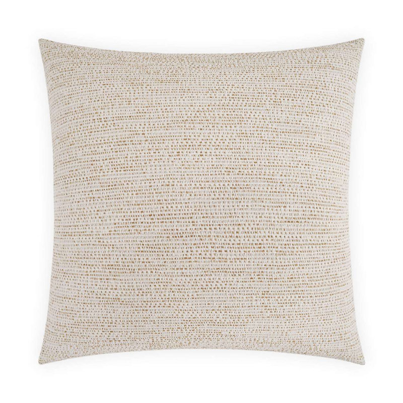 Strato Decorative Throw Pillow, Golden, Square 20"