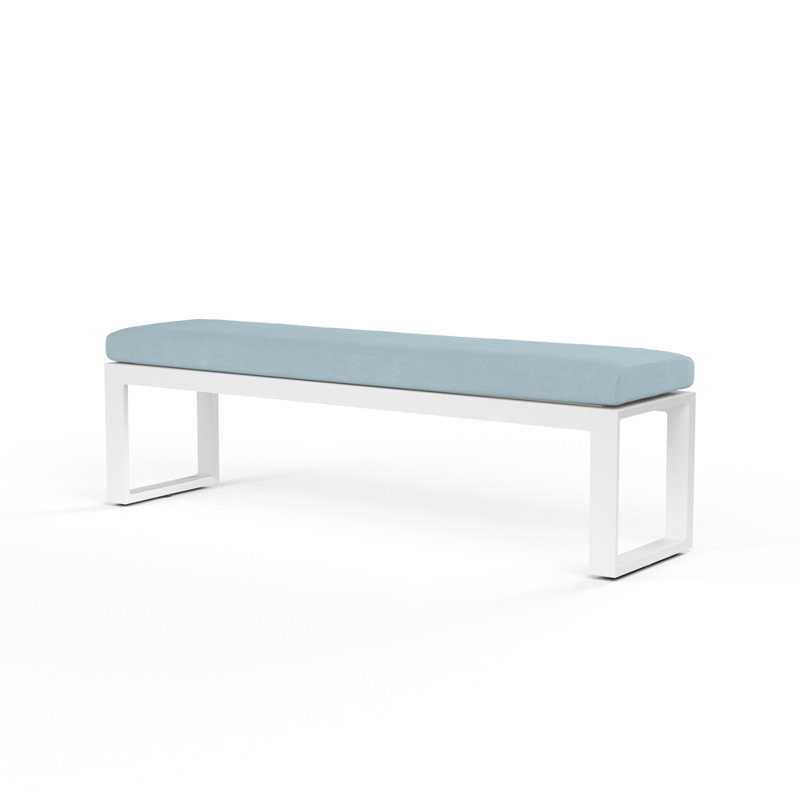 Banc de pique-nique en aluminium Camela, Toile horizon Sunbrella®
