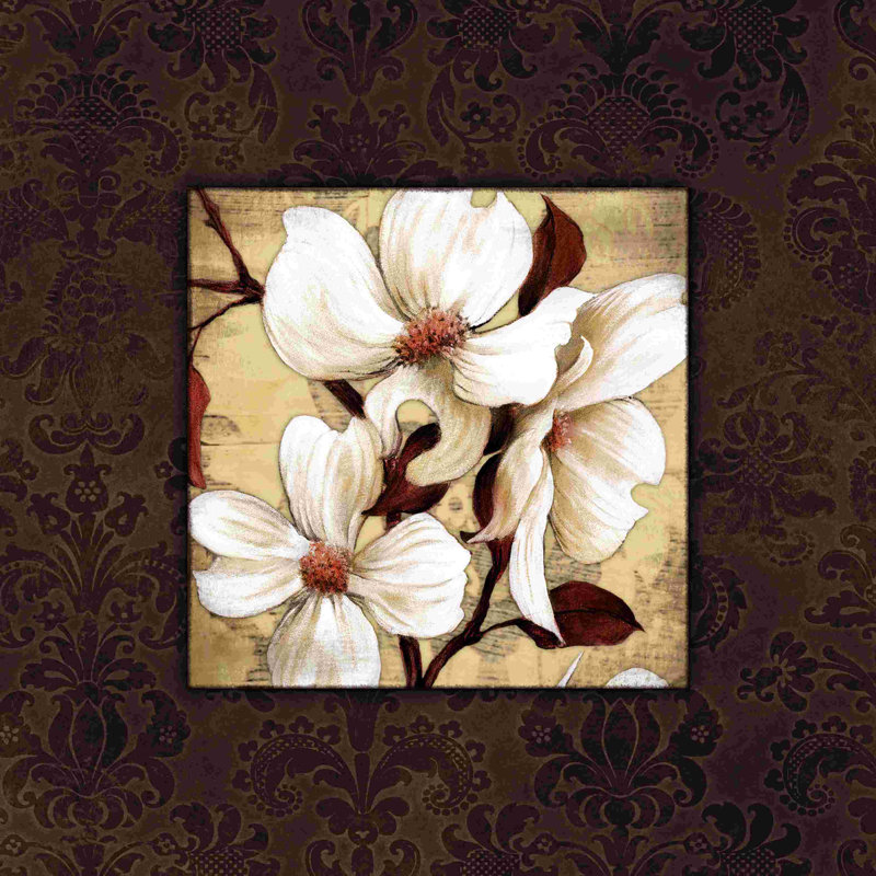 «Down with the Brown Floral 2», impression sur toile tendue, H 36 po x l 36 po