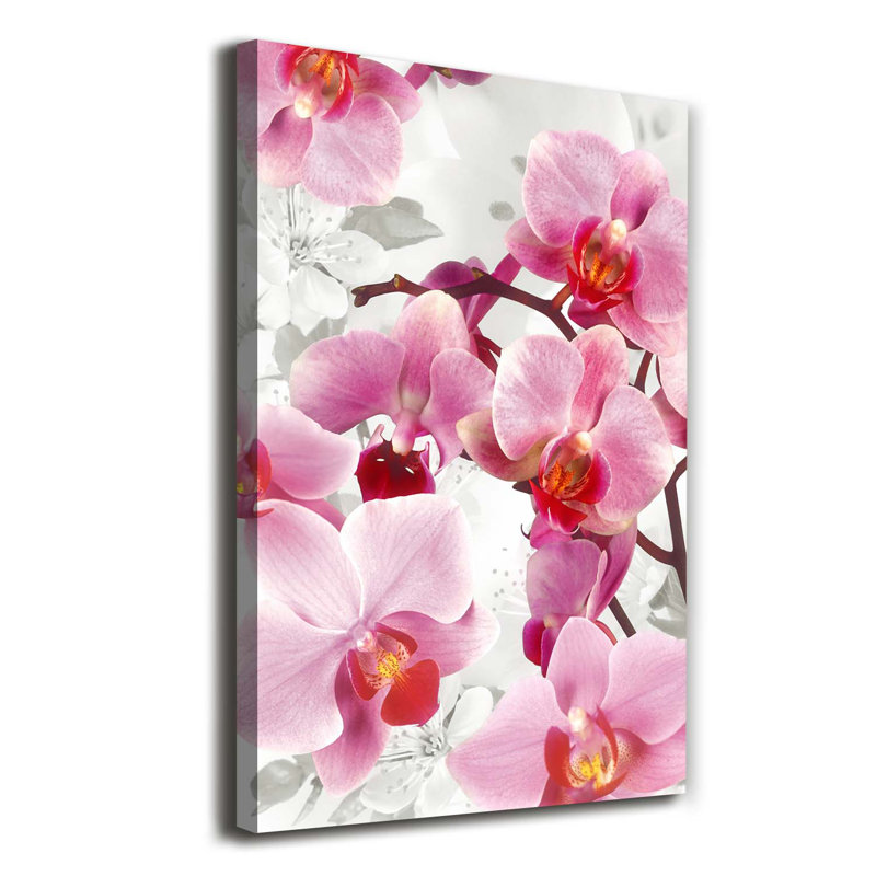 Pink Orchid - Wrapped Canvas Print