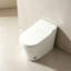 10" Rough-In Non-Electric Household Toilet with Foot Kick Auto Lid, Auto Flush Upon Leaving & Foam Shield, Powered by External Power Bank, No Wall Power Required