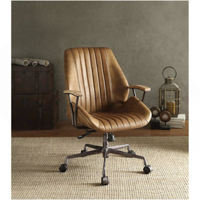 Chaise de bureau en cuir Hamilton