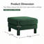 Repose-pieds capitonné Boucle-1219480762