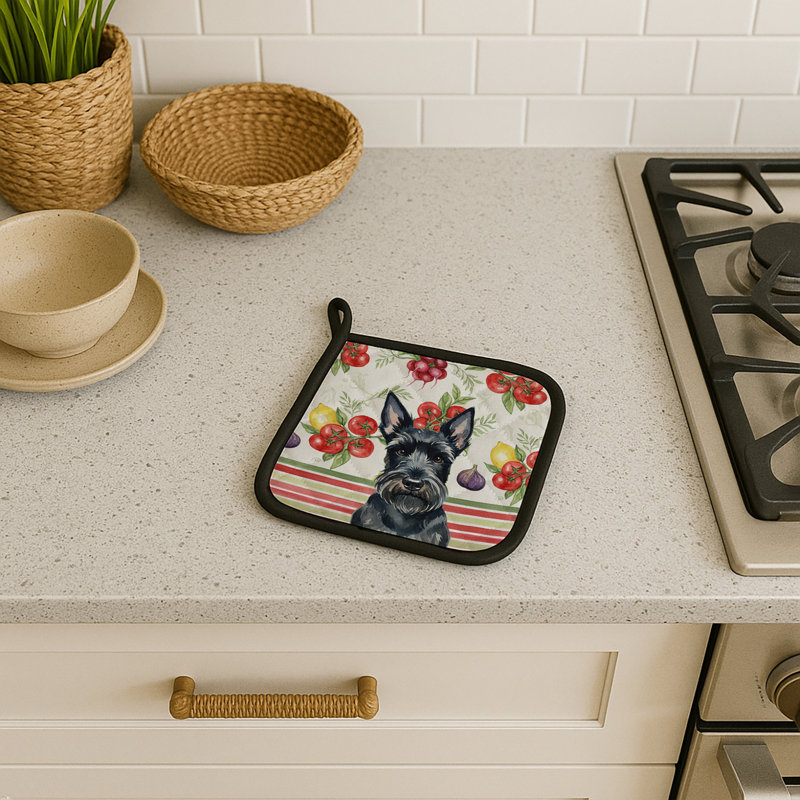 Paire de porte-casseroles Scottish Terrier