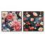 Leora - Ensemble de 2 collages floraux carrés-101849359-101849354