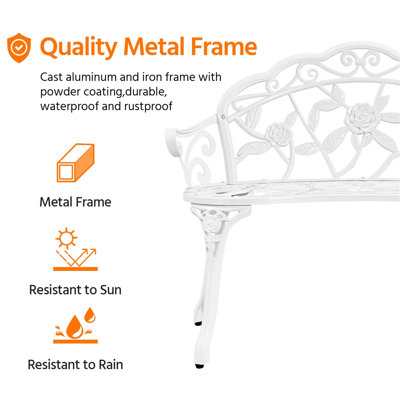 Waterproof Metal Outdoor Bench
