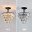 Plafonnier semi-encastré cristal