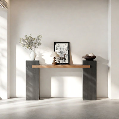 Retro Minimalist Art Console Table