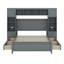 Lit plateforme double avec rangement double-1163661477