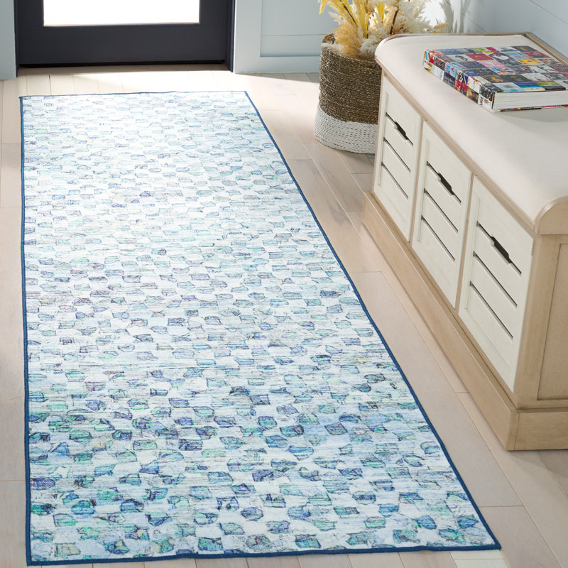 Athiran Performance Machine Washable Abstract Rug, Runner 2'6" x 8'