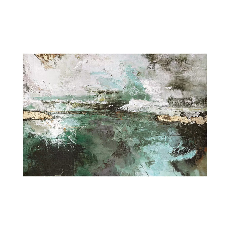 Hillside 1 Piece Painting on Canvas, 30.48 cm H x 45.72 cm W, Wrapped Canvas