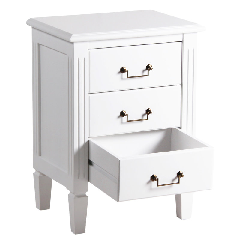 Capri 50cm W Solid Wood Bedside Table