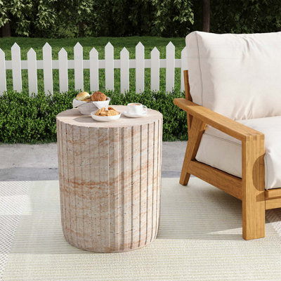 Table de bout extérieure et intérieure en béton léger