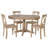 Modern Dining Table Set For 4 People,Round Table And 4 Kitchen Room Chairs,5 Piece Kitchen Table Set For Dining Room,Dinette,Breakfast Nook-920112948
