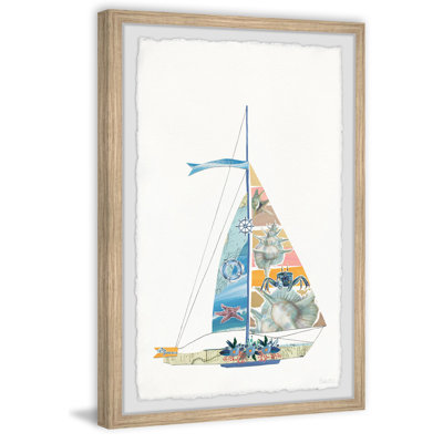 Sailing Seashells by Parvez Taj - Single Picture Frame Painting