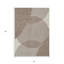 Tapis intérieur / extérieur beige et géométrique lavable 3 pi x 5 pi