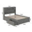  Lit plateforme en bois massif avec pied de lit et tiroir de rangement Casandra-2137233494-2137233493