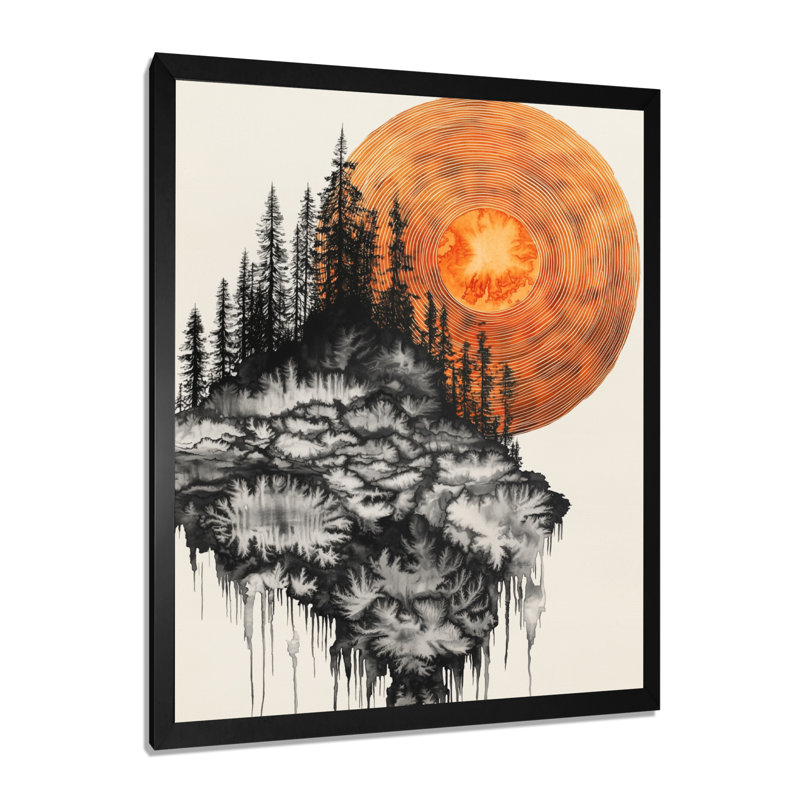 Ghalia - animaux, art mural sur toile, H 20 po x l 12 po, Picture Frame Print, Noir, noir, noir, noir