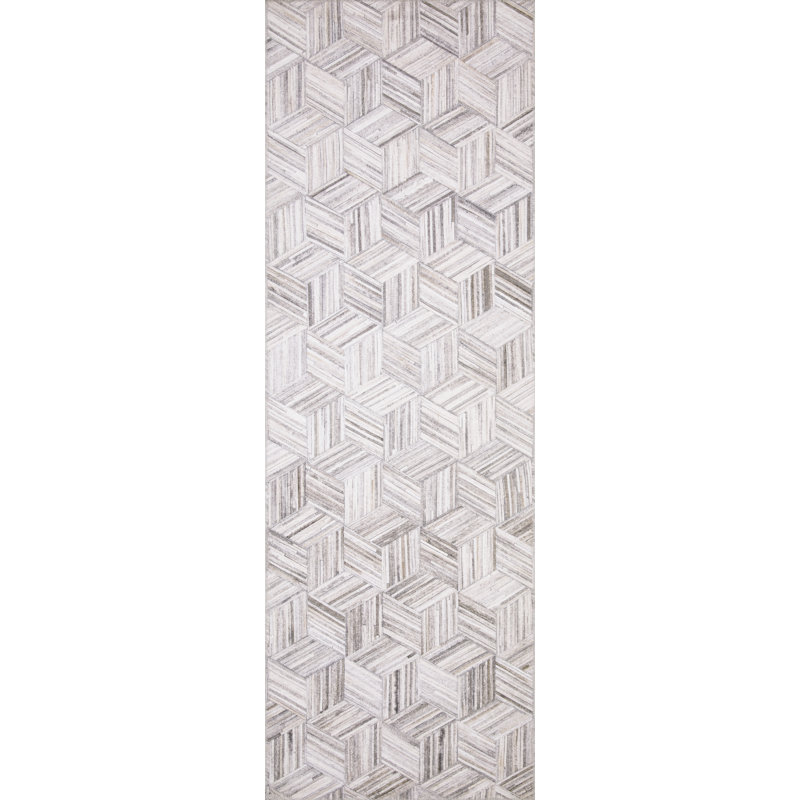 Rogers Geometric Indoor Rug, Rectangle 2'6" x 7'6"