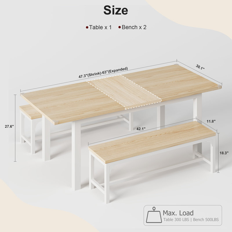 Dining Table, Single table, white