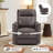 31.5" Wide Modern Ultra Comfortable Swivel And Rocker Manual Recliner Chair-715396186