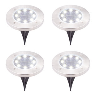 Stainless Steel Low Voltage Solar Powered Integrated LED Pathway Light Pack