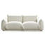 Causeuse-coussin modulaire en chenille blanche