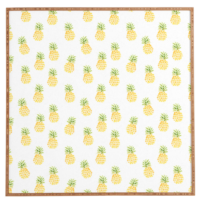 « ananas express », impression encadrée, H 20" x l 20" x P 1"