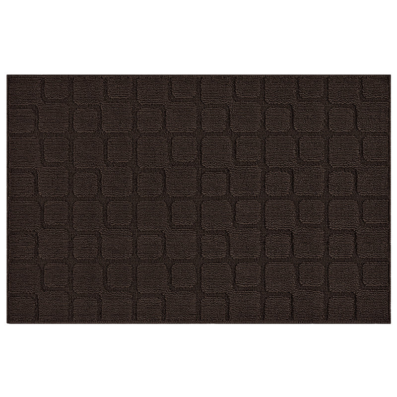 Tapis antidérapant antidérapant et résistant, Brun, 32 po x 48 po