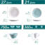 32 Piece Dinnerware Set, Service for 8