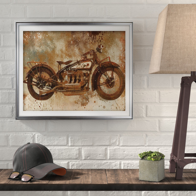 «Live to Ride V», impression, Or, H 31 po x l 43 po x P 1,5 po