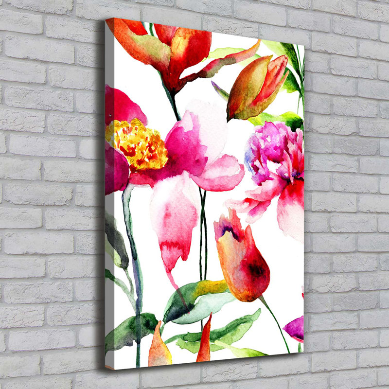 Field Flowers - Wrapped Canvas Print