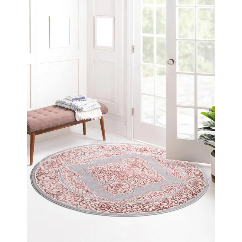 Bilow Floral Machine Woven / Power Loomed Indoor / Outdoor Area Rug, Rectangle 80 x 150cm
