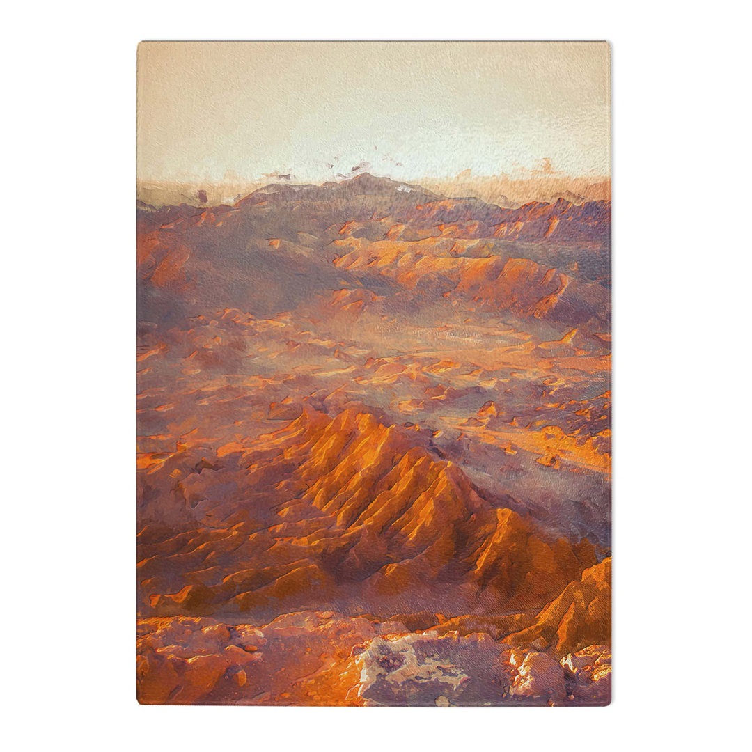 Tempered Glass San Pedro De Atacama Desert in Chile in Abstract Chopping Board