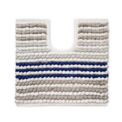 Hugo Stripe Bobble Pedestal Mat