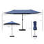 Tayab Umbrella 15' Steel Rectangular Outdoor Double Sided-1404705915