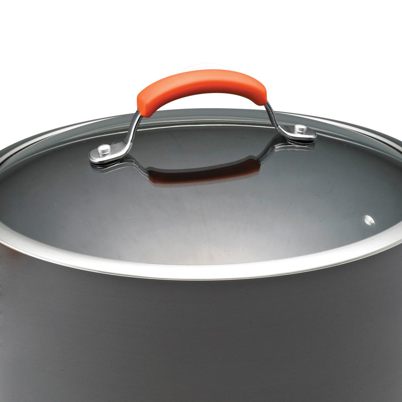 Rachael Ray Gray 10-Piece Nonstick Aluminum Cookware Set