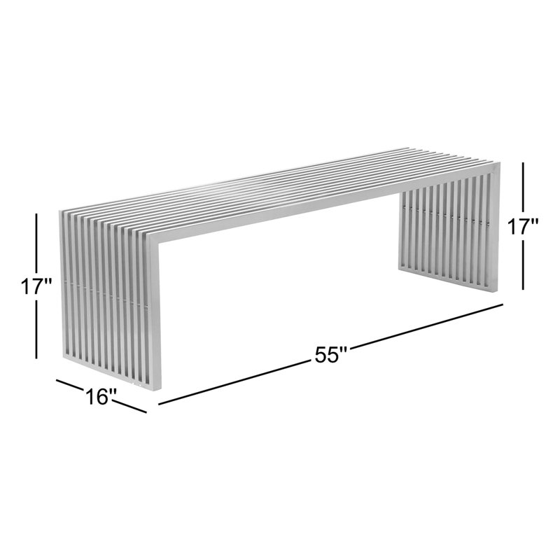 Lanser Bench, Silver