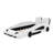 Twin Race Car-Shaped Platform Bed With Wheels-1926867856