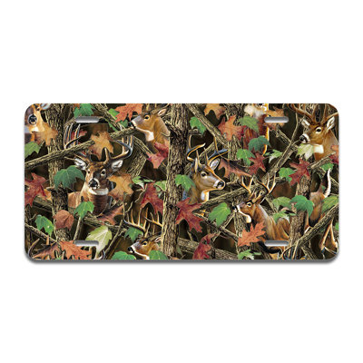Buck Camo Aluminum Plate Frame