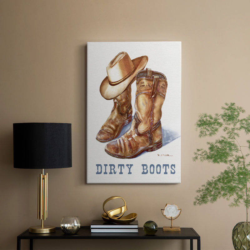 Bottes sales - Cavas enveloppés de galerie, H 18 po x l 12 po