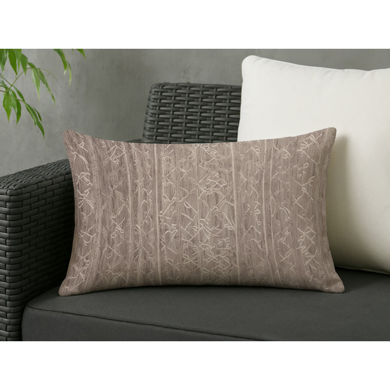 Coussin décoratif intérieur et extérieur Modern, Rectangle H 20 po x l 14 po, Gris abstrait 34