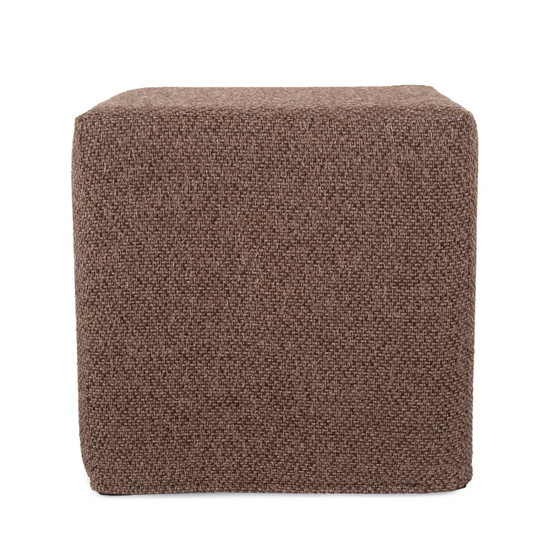 Ashle Upholstered Ottoman, Chocolate 100% Polyester