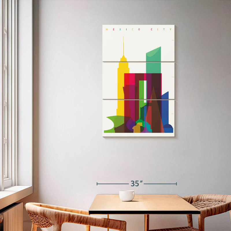 Masam Vibrant Mexico City, 57" H x 36" W