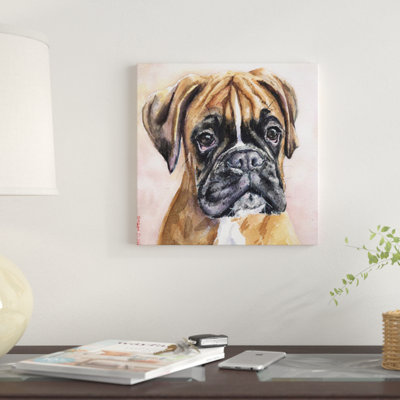 « fina boxer », reproduction sur toile