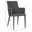 Fauteuil en lin 23,6 po Bohy