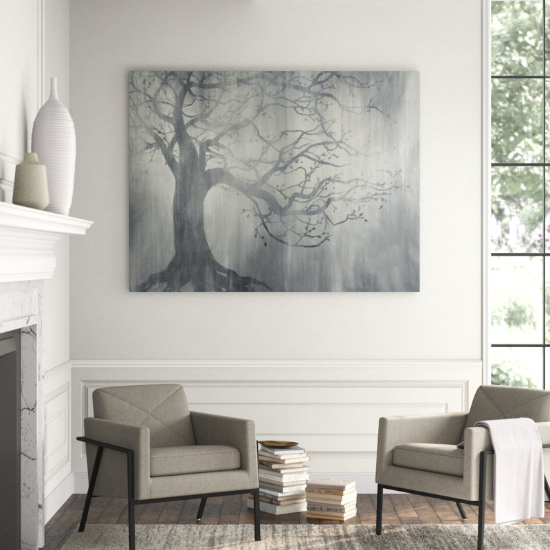 Silver Lake Painting by Sydney Edmunds, 30" H x 39" W x 1.5" D, Image Brush Gel