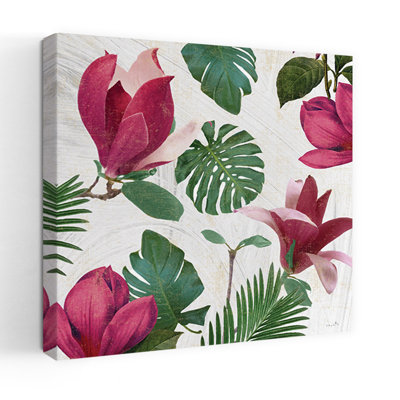 Magnolia, rêverie, palmier, art tropical